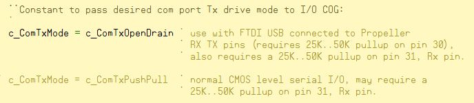 Configure Serial Tx Pin Drive Mode