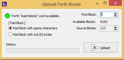 Upload Block File Dialog