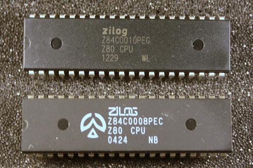 8 MHz and 10 MHz Z80 CPUs